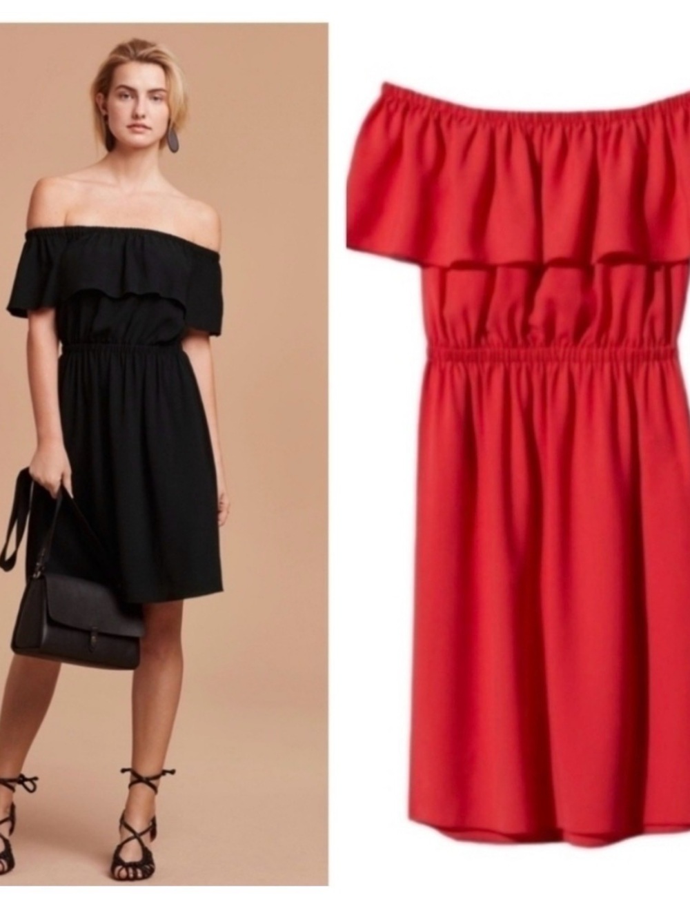 Aritzia Hosta Off-Shoulder Ruffle Dress